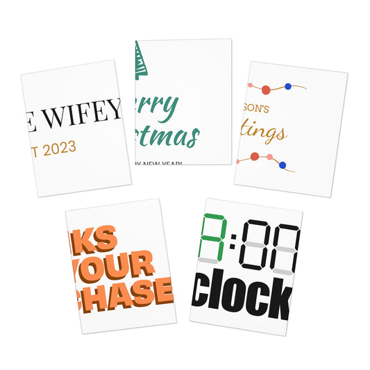 Multi-Design Greeting Cards (5-Pack)