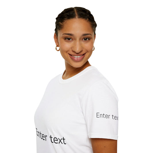 Customizable Unisex Softstyle T-Shirt - Personalized Text Tee for Unique Gifts