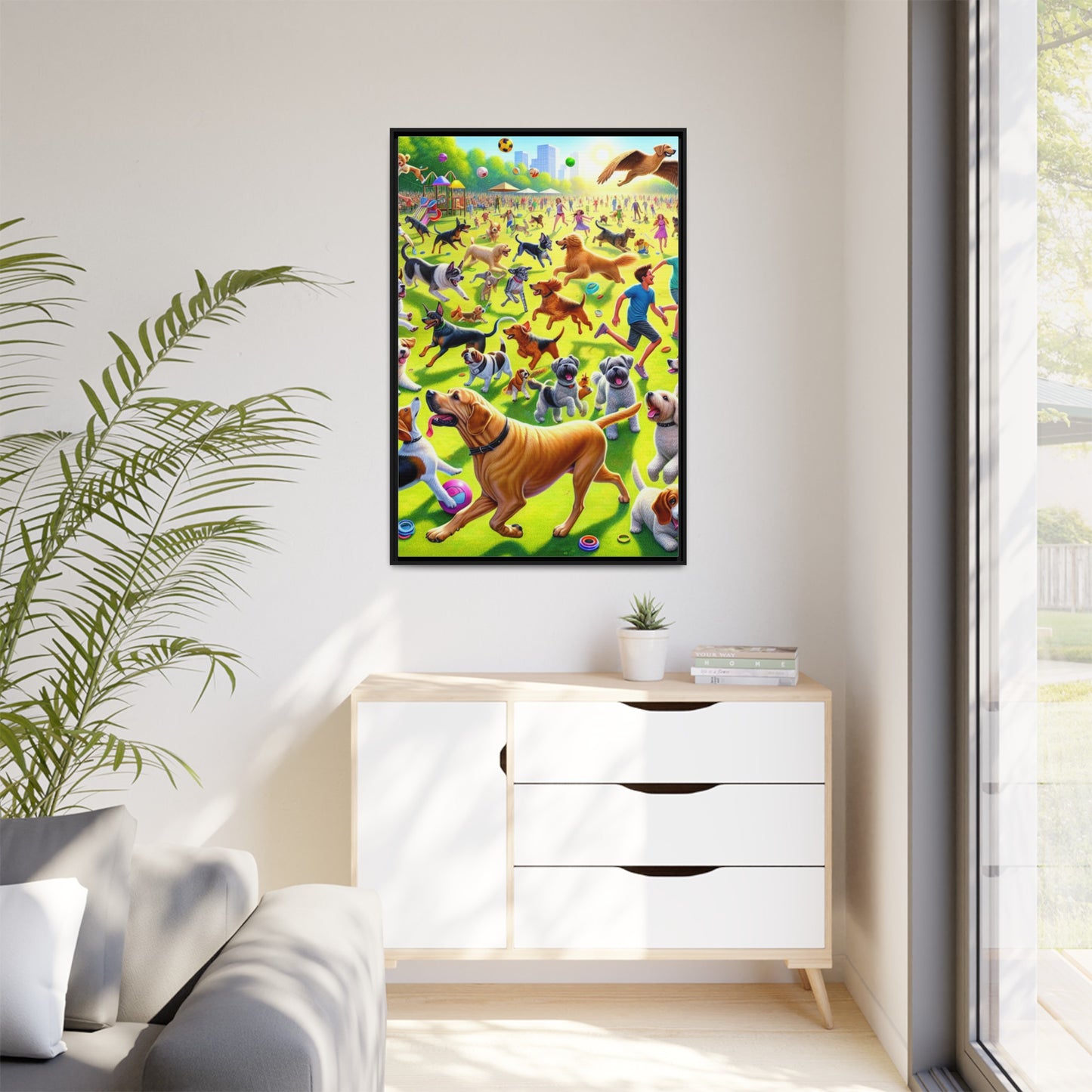 Matte Canvas, Framed (Multi-color)