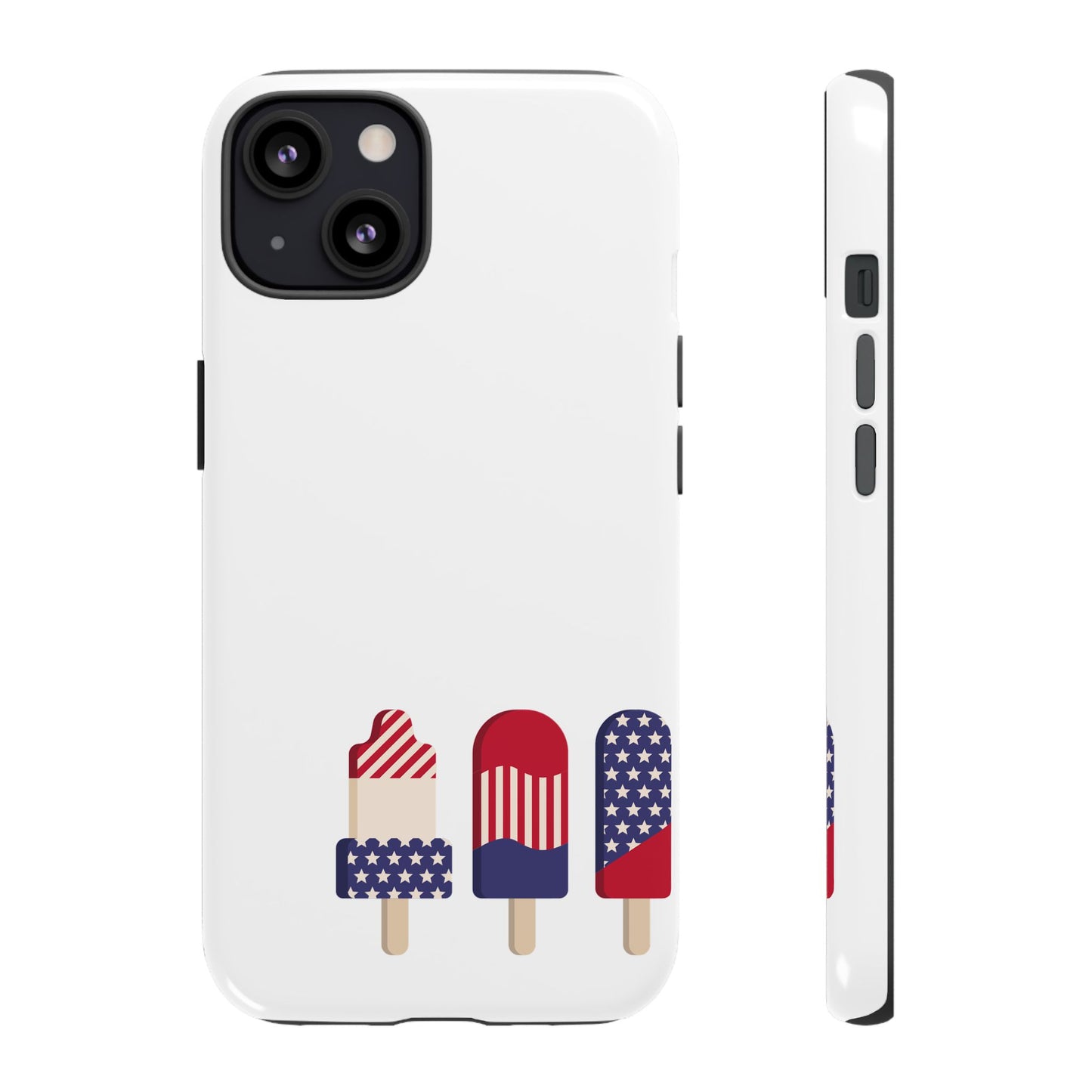 Patriotic Phone Case - Tough Cases with Ice Cream Popsicle Design