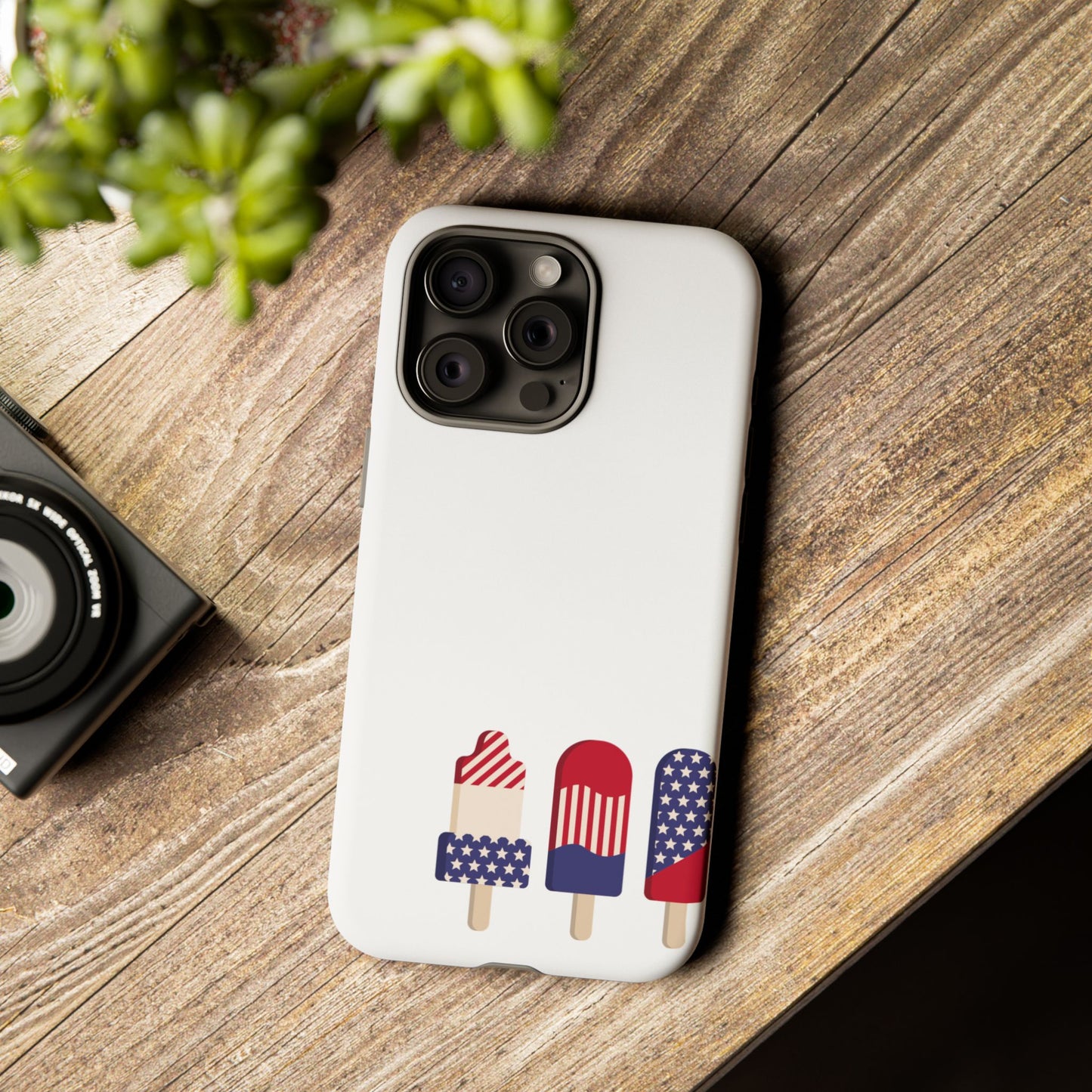 Patriotic Phone Case - Tough Cases with Ice Cream Popsicle Design