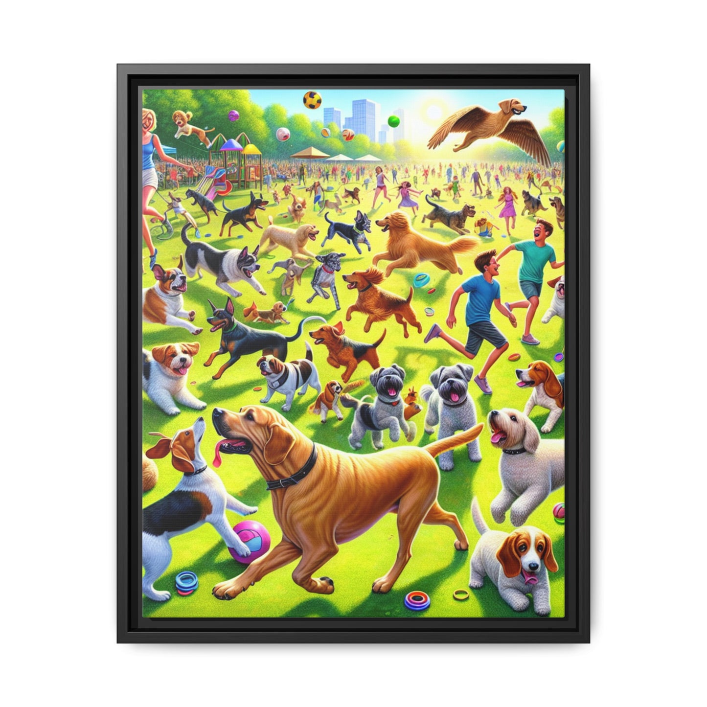 Matte Canvas, Framed (Multi-color)