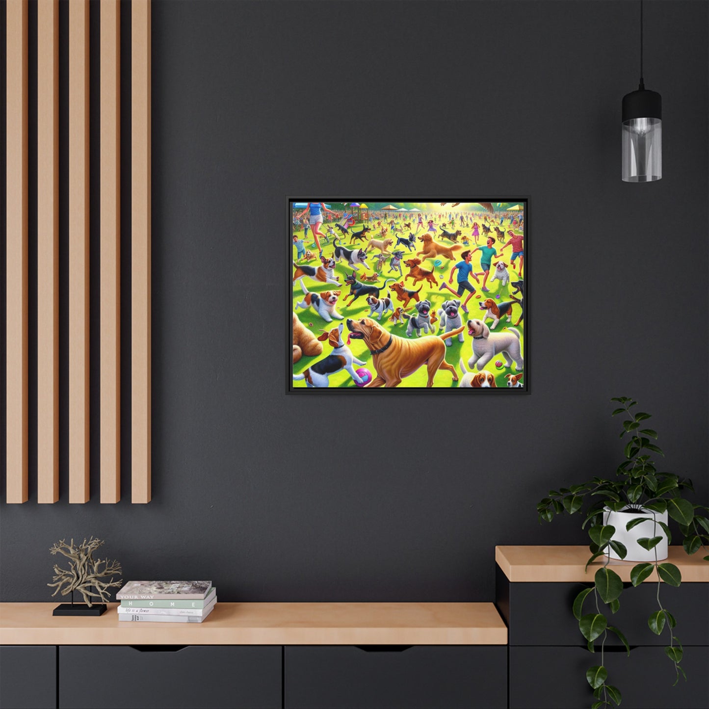 Matte Canvas, Framed (Multi-color)