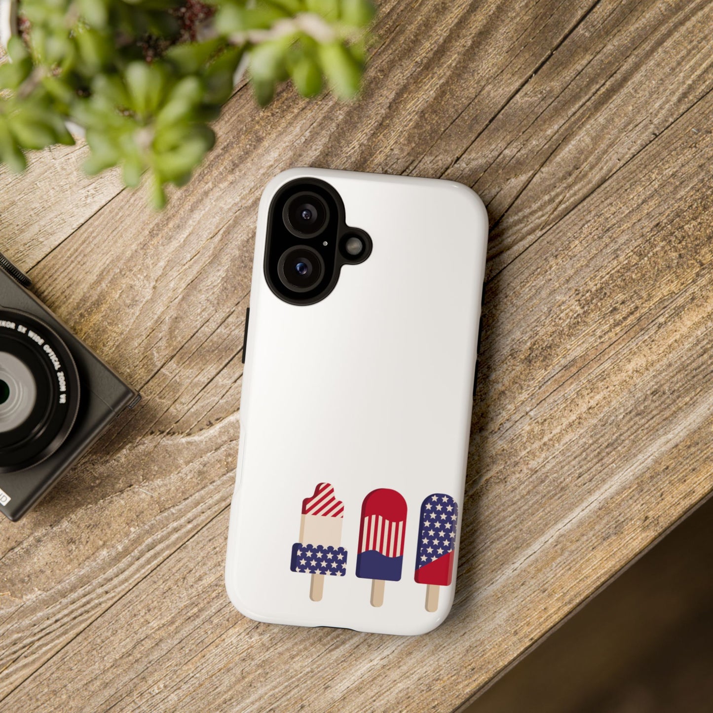 Patriotic Phone Case - Tough Cases with Ice Cream Popsicle Design