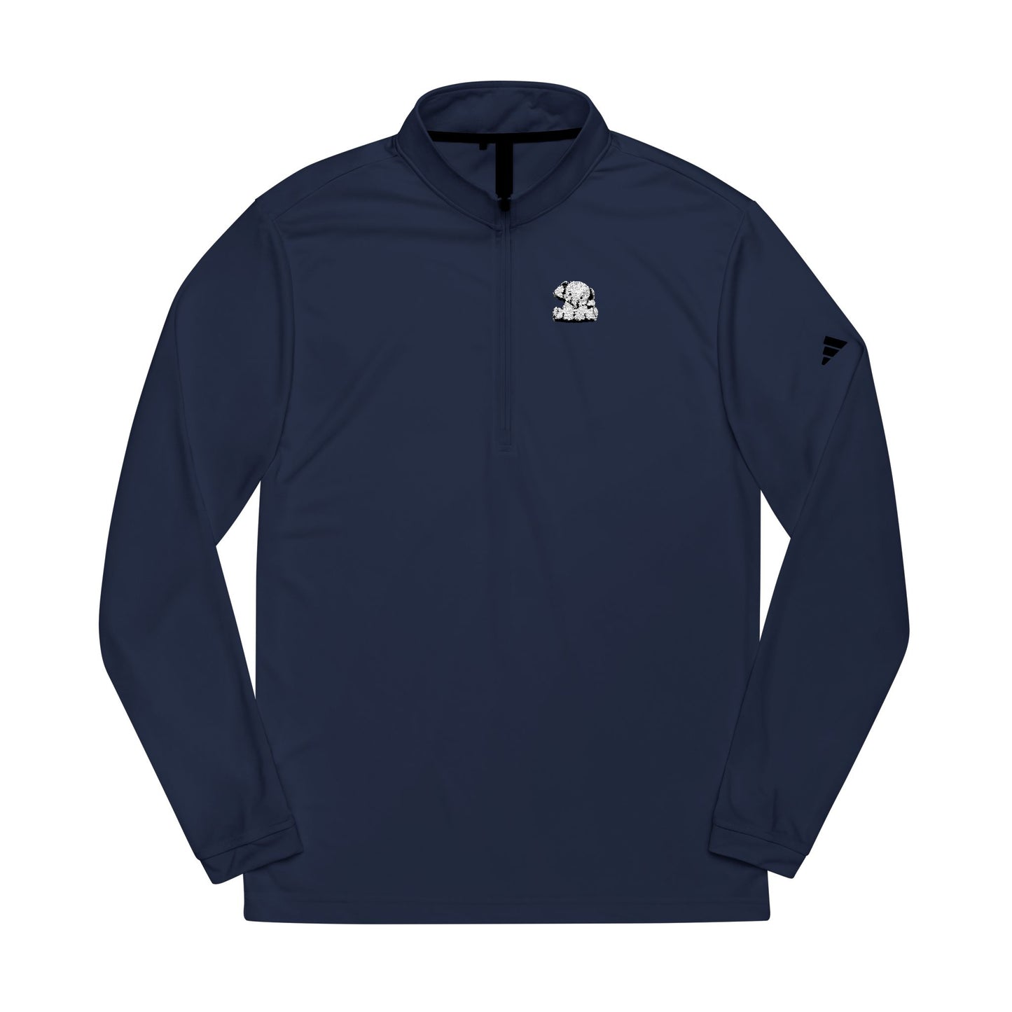adidas® Embroidered Quarter-Zip Pullover - Stylish Activewear for Fitness Enthusiasts