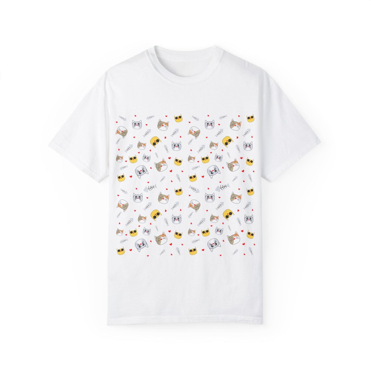 Cute Animal Pattern Unisex T-Shirt - Perfect for Pet Lovers & Casual Wear