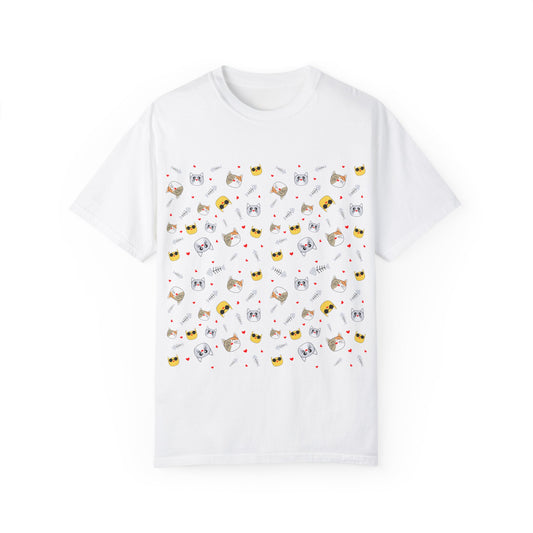 Cute Animal Pattern Unisex T-Shirt - Perfect for Pet Lovers & Casual Wear