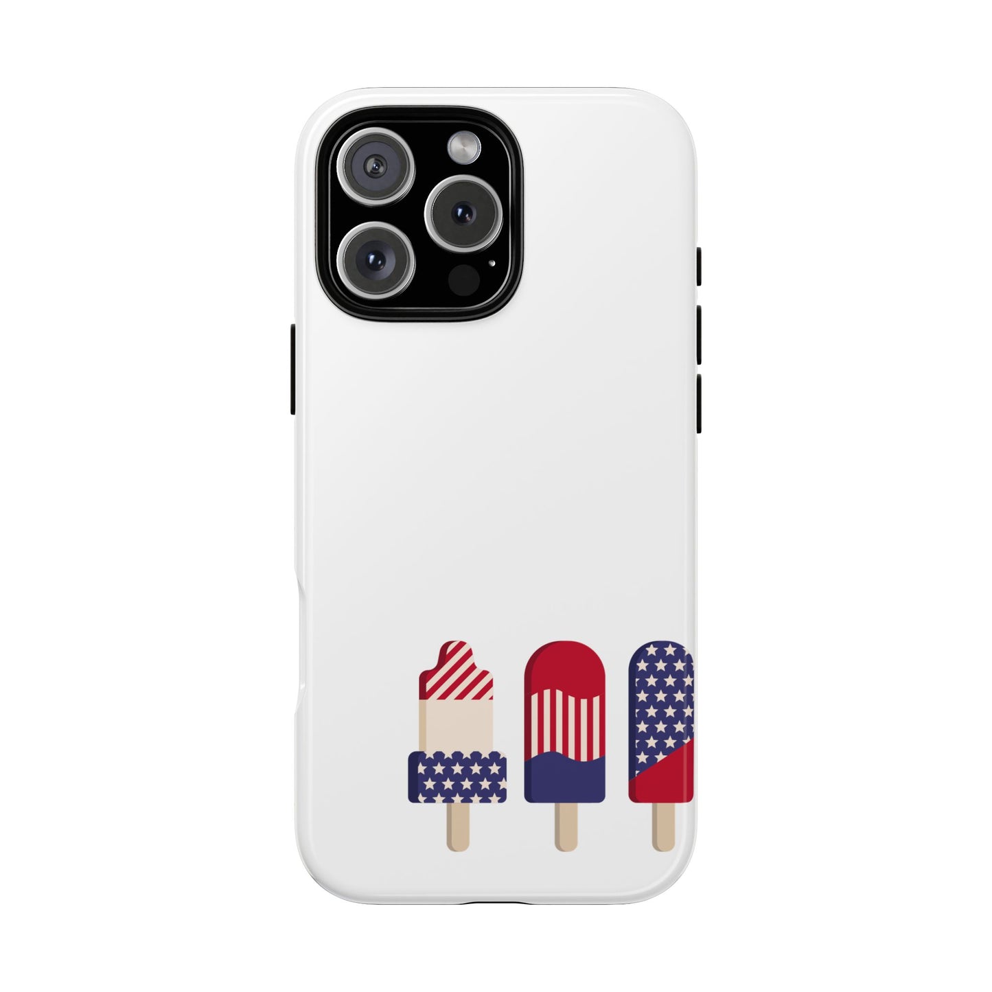 Patriotic Phone Case - Tough Cases with Ice Cream Popsicle Design
