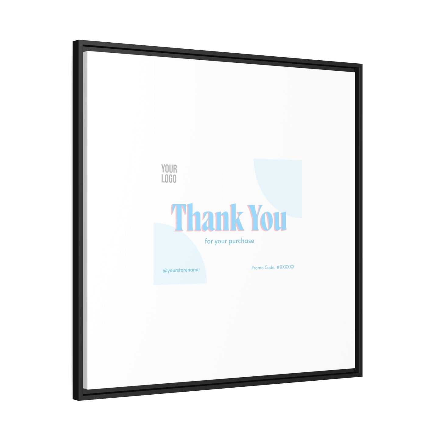 Matte Canvas, Black Frame