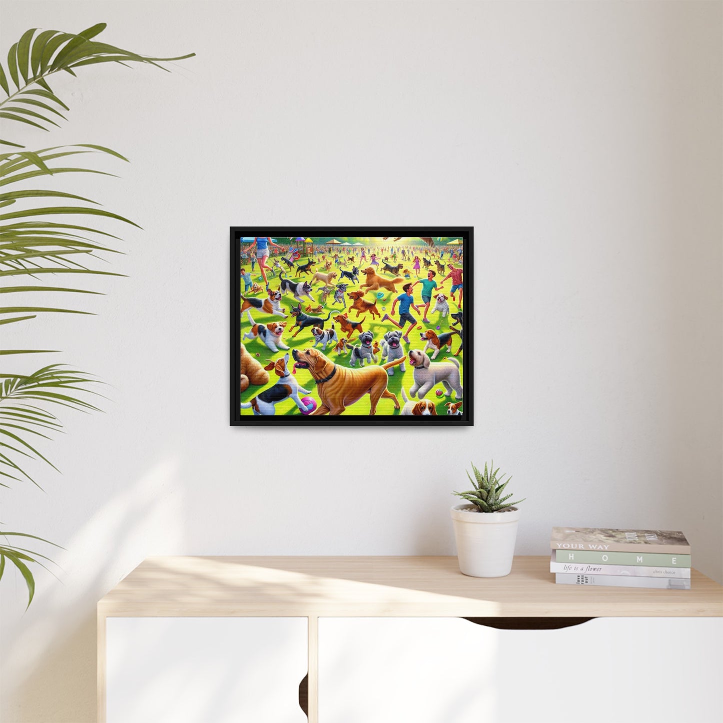 Matte Canvas, Framed (Multi-color)