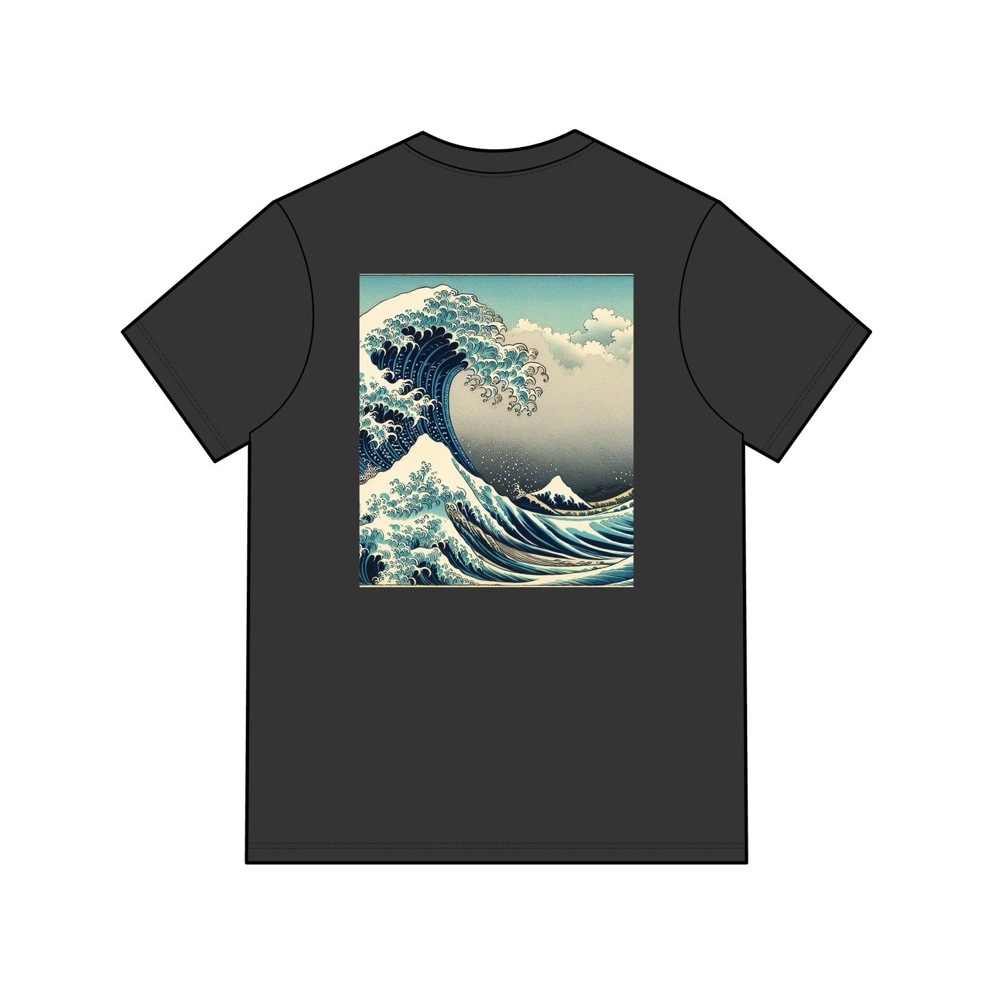 Men's Acid Washed Tee - Vintage Wave Graphic