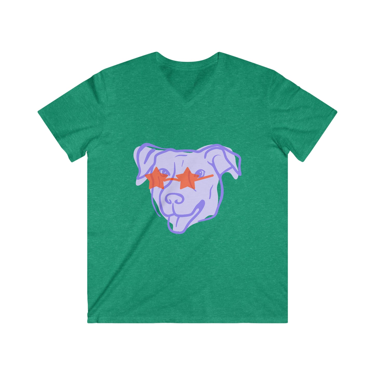 Men's Fitted V-Neck Short Sleeve Tee