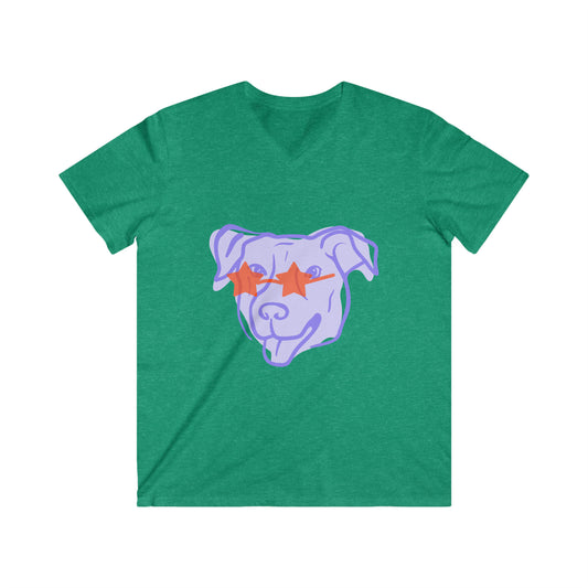 Men's Fitted V-Neck Short Sleeve Tee