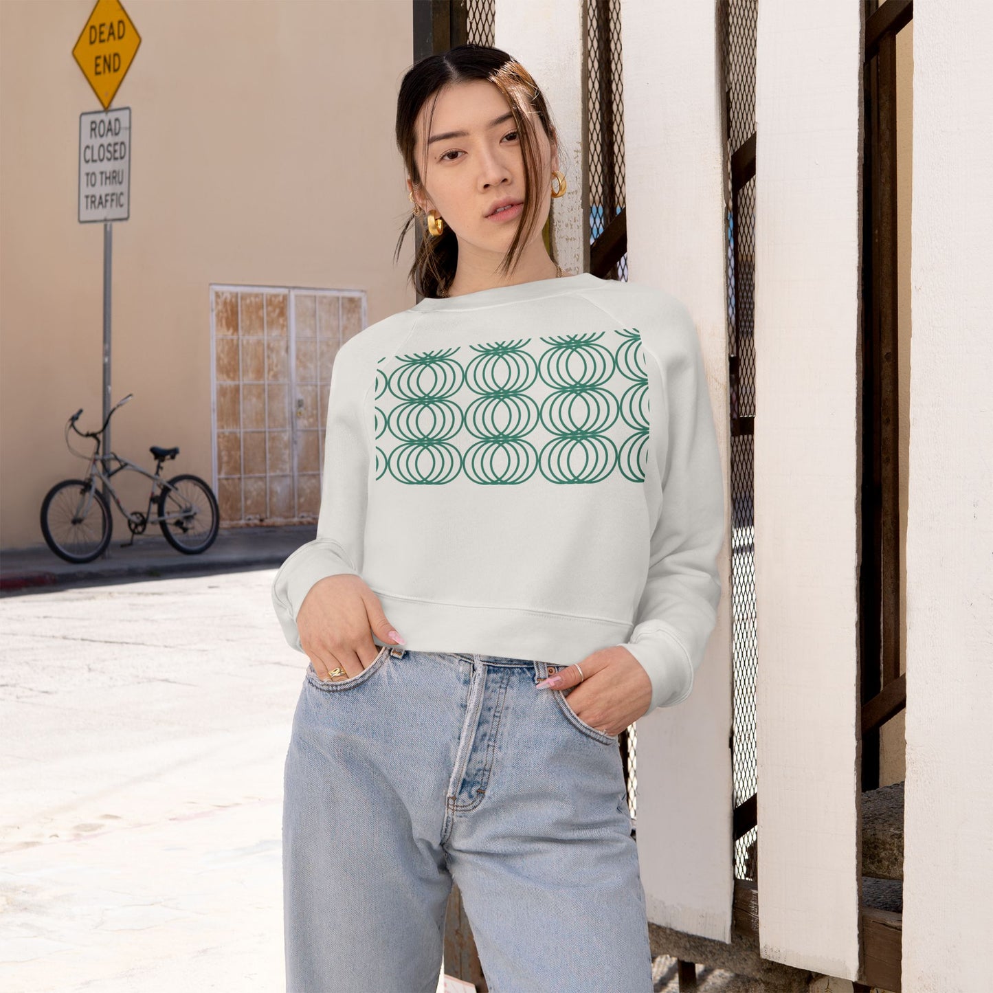 Women's Cropped Fleece Pullover