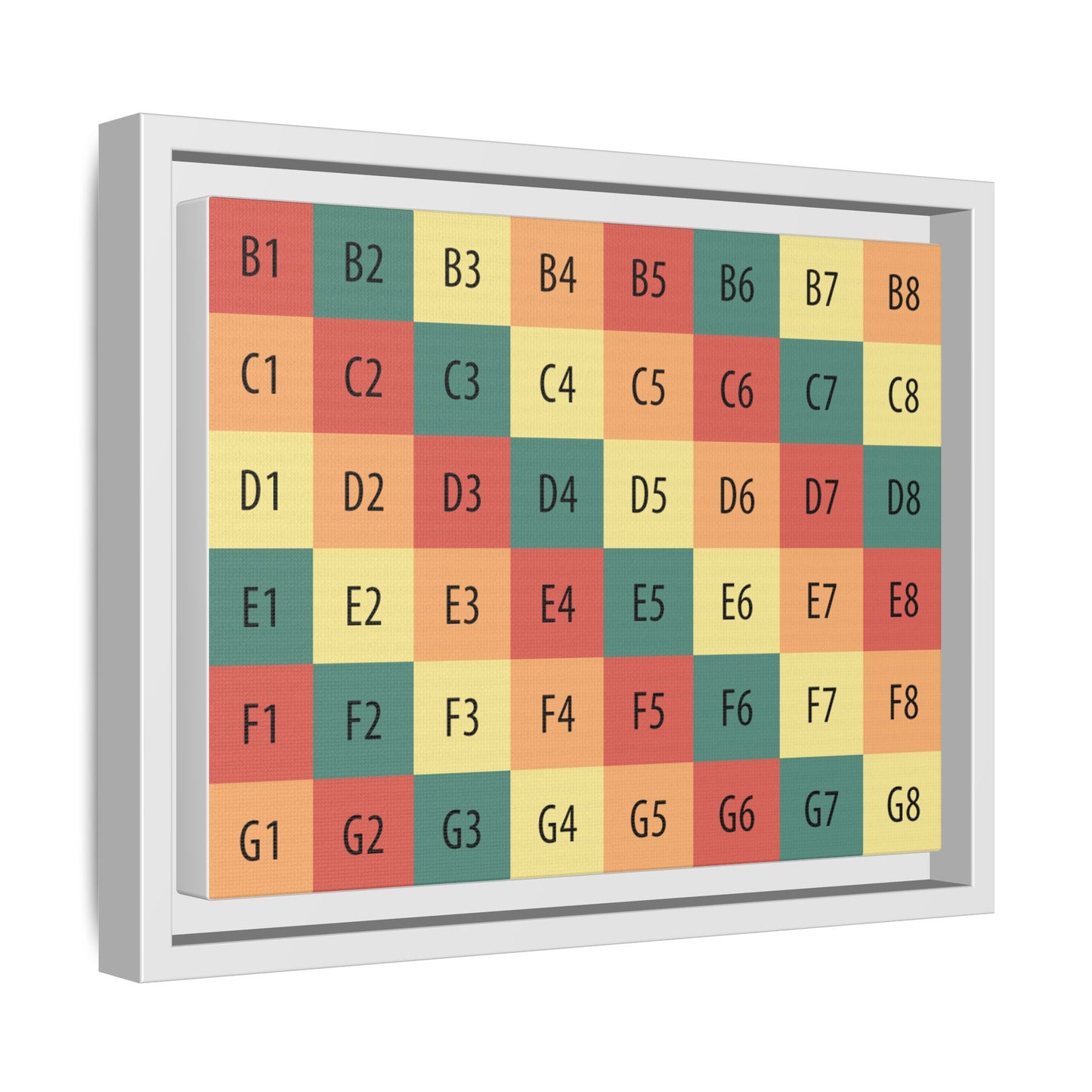 Matte Canvas, Framed (Multi-color)