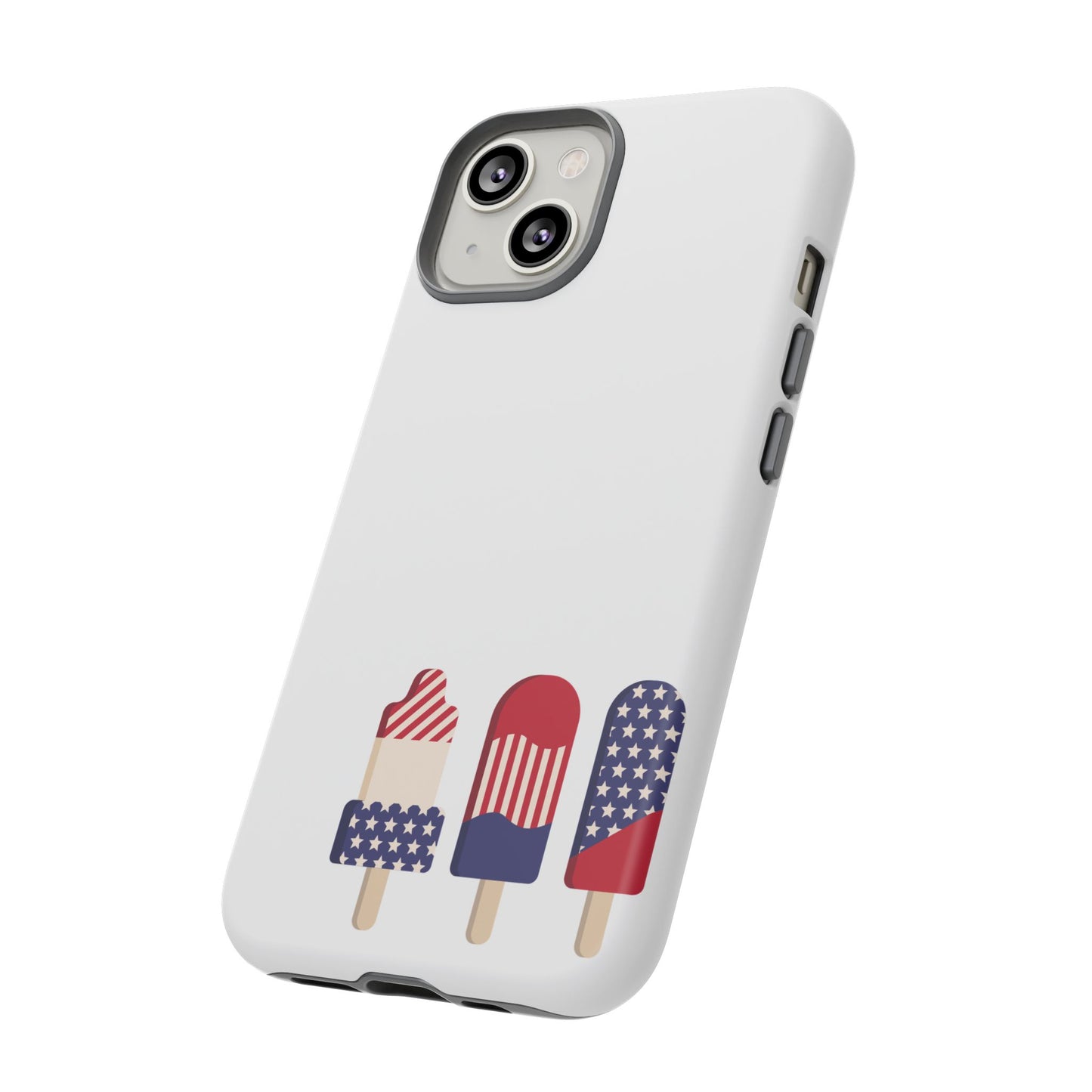 Patriotic Phone Case - Tough Cases with Ice Cream Popsicle Design