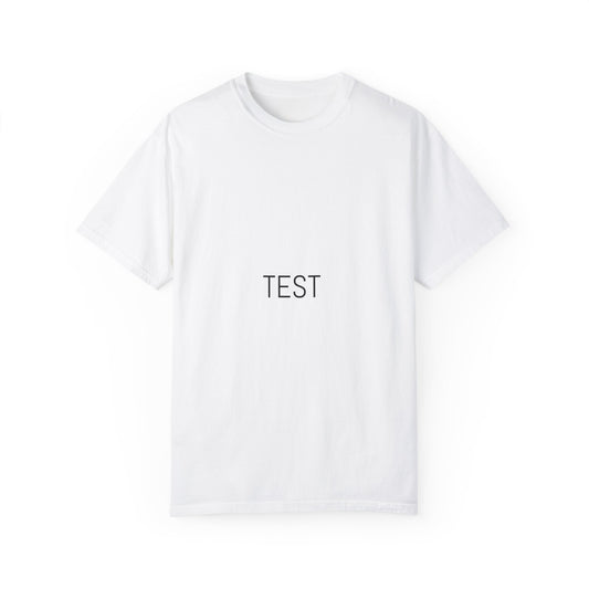 Stylish Unisex Garment-Dyed T-Shirt with 'TEST' Design