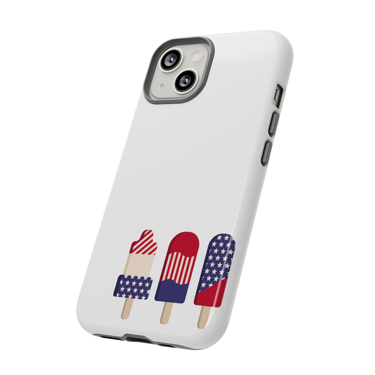 Patriotic Phone Case - Tough Cases with Ice Cream Popsicle Design