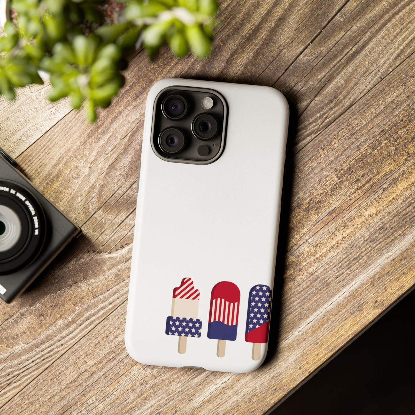 Patriotic Phone Case - Tough Cases with Ice Cream Popsicle Design