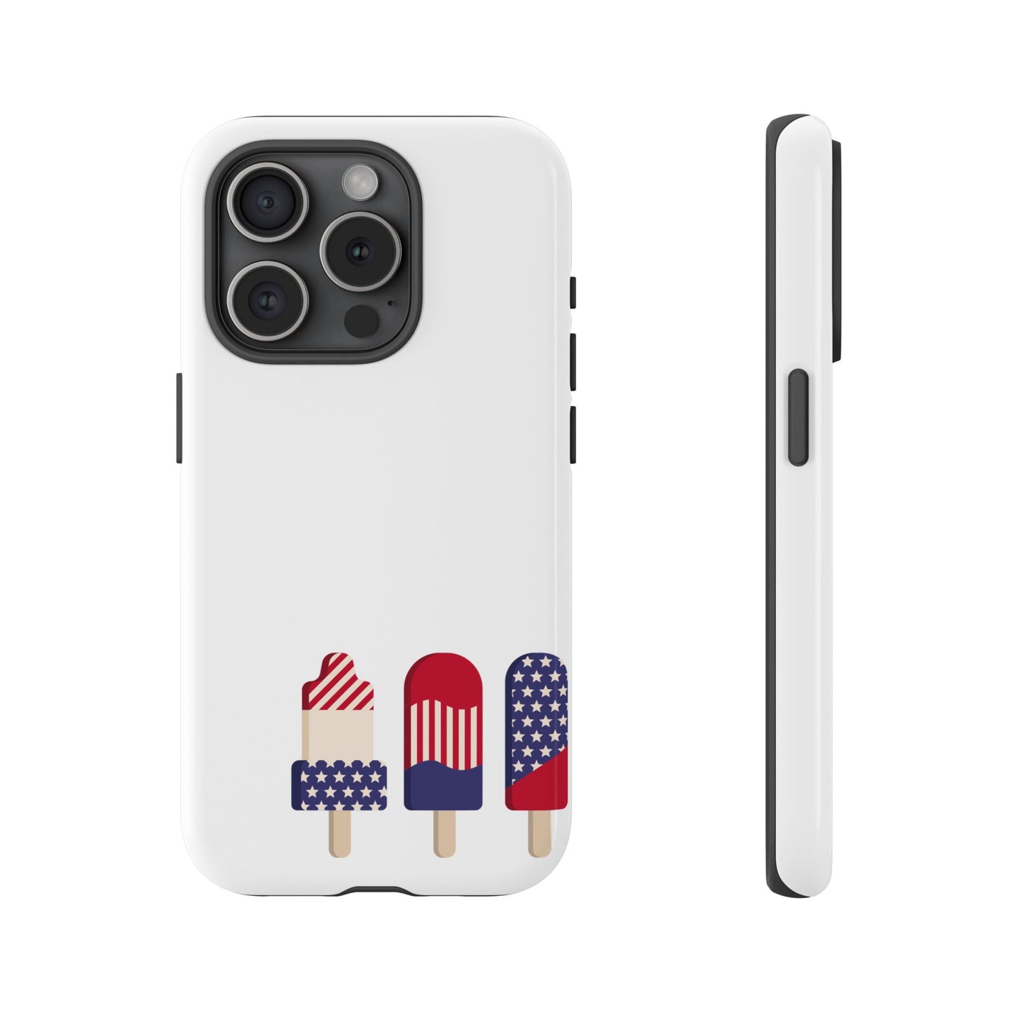 Patriotic Phone Case - Tough Cases with Ice Cream Popsicle Design