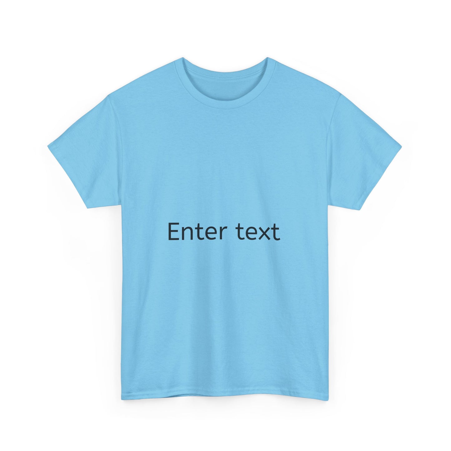 Customizable Unisex Heavy Cotton Tee - Create Your Own Text