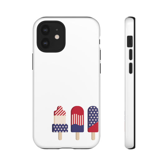 Patriotic Phone Case - Tough Cases with Ice Cream Popsicle Design