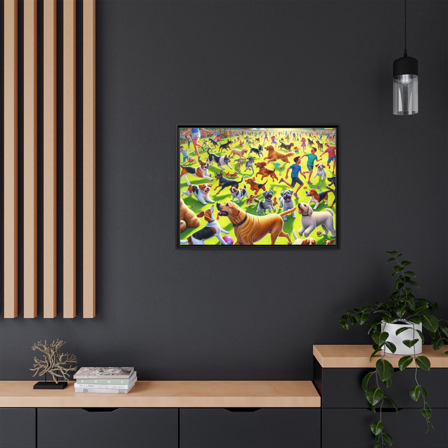 Matte Canvas, Framed (Multi-color)