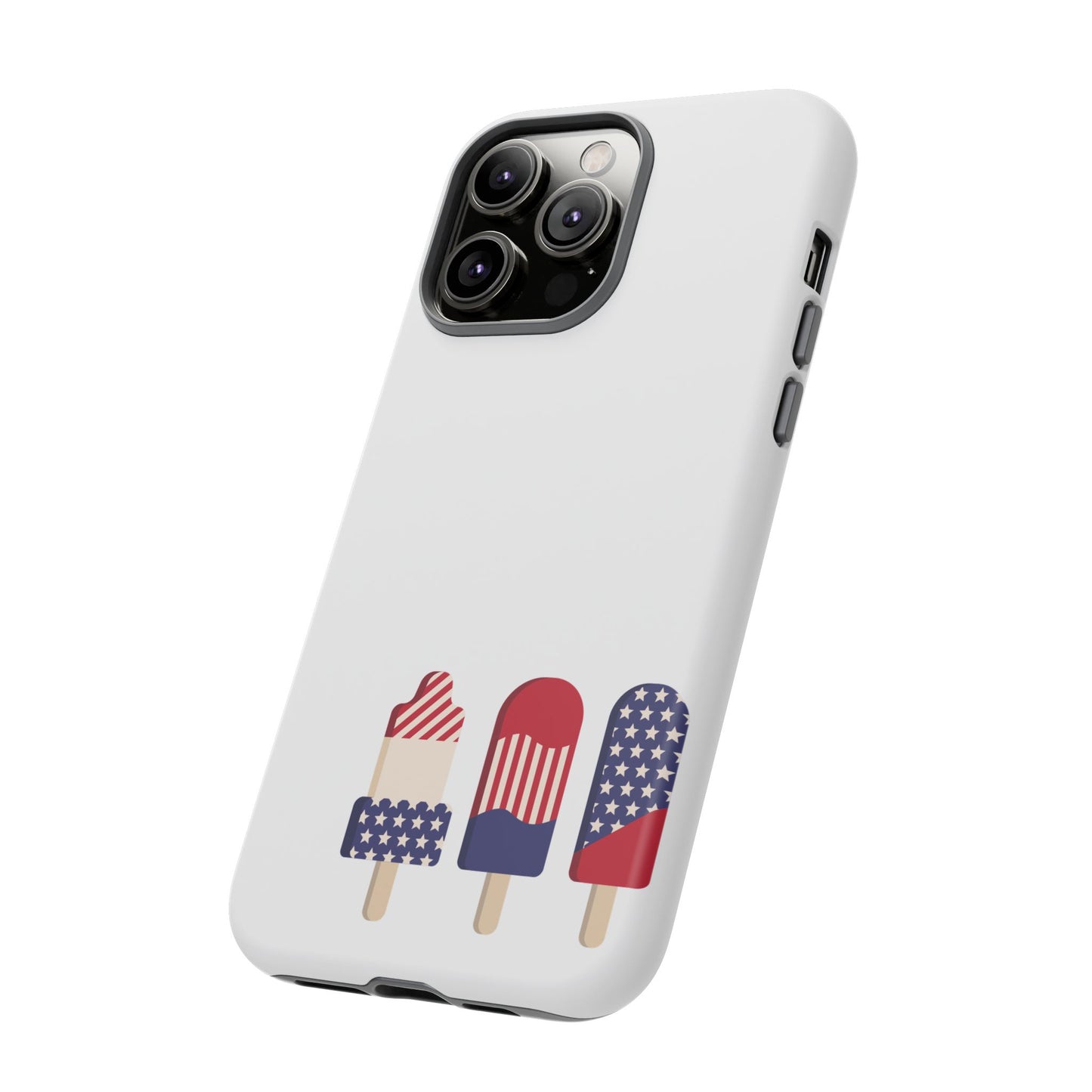 Patriotic Phone Case - Tough Cases with Ice Cream Popsicle Design