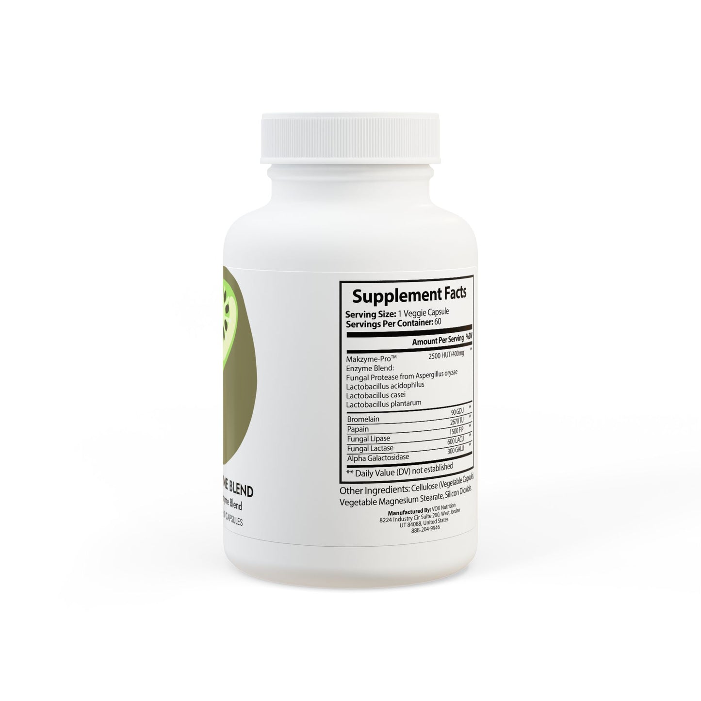 Digestive Enzyme Blend Supplement (60 Capsules)