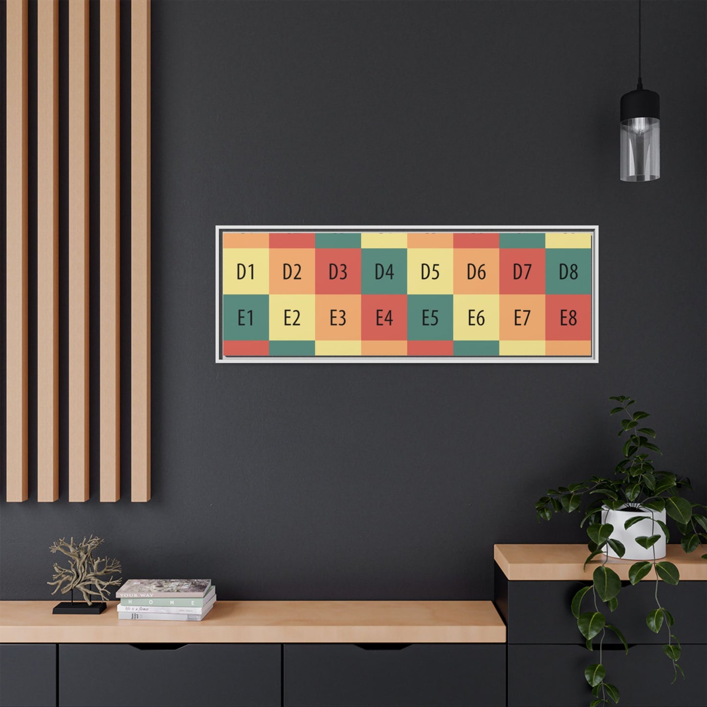 Matte Canvas, Framed (Multi-color)