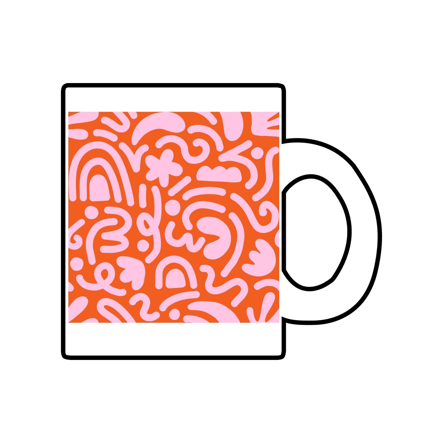 Festive Clear Glass Mug - 10oz Holiday Design for Cozy Mornings