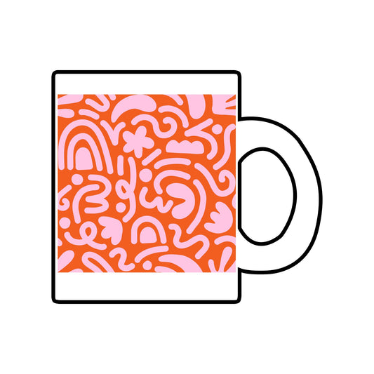 Festive Clear Glass Mug - 10oz Holiday Design for Cozy Mornings