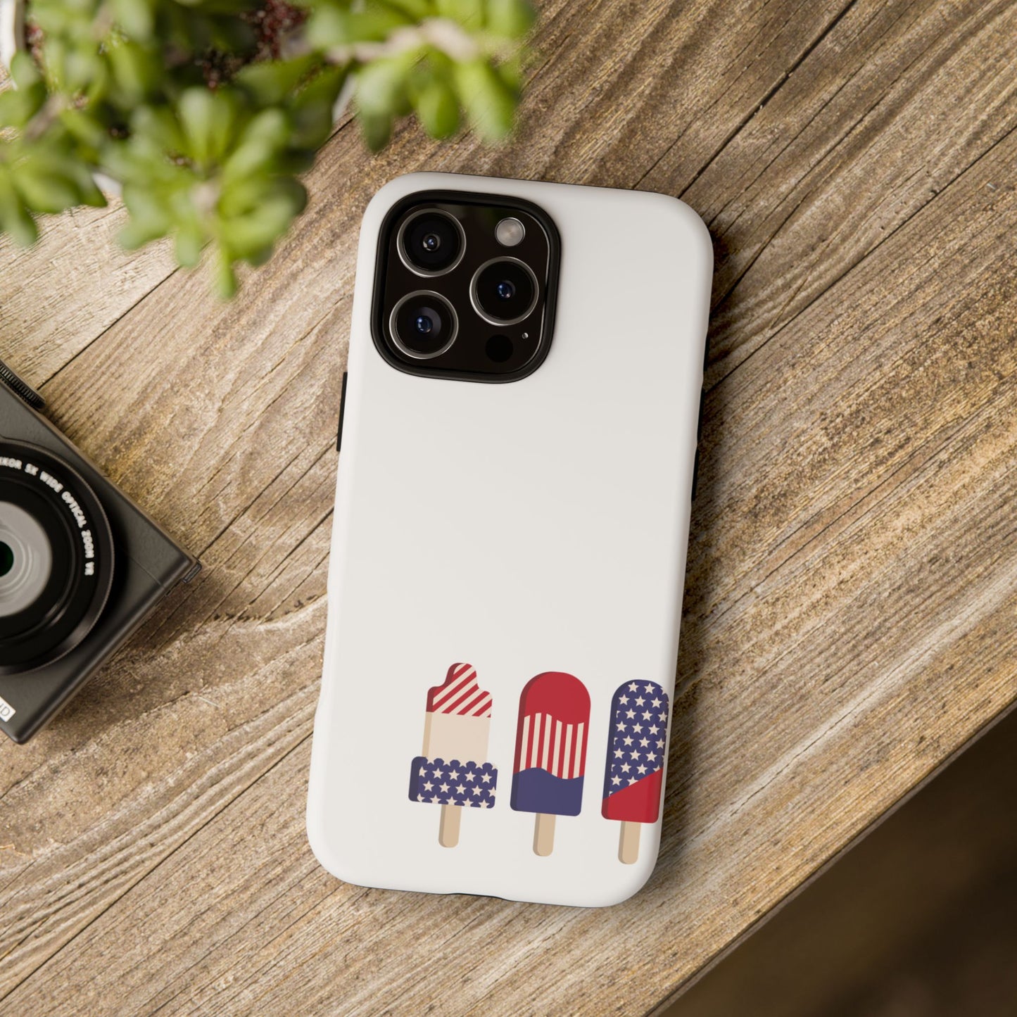 Patriotic Phone Case - Tough Cases with Ice Cream Popsicle Design