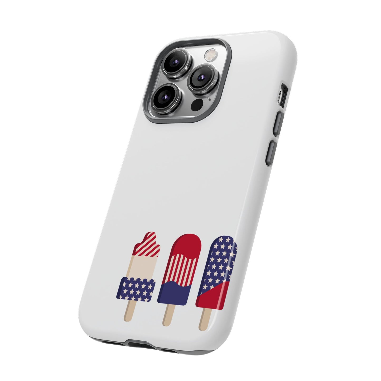 Patriotic Phone Case - Tough Cases with Ice Cream Popsicle Design
