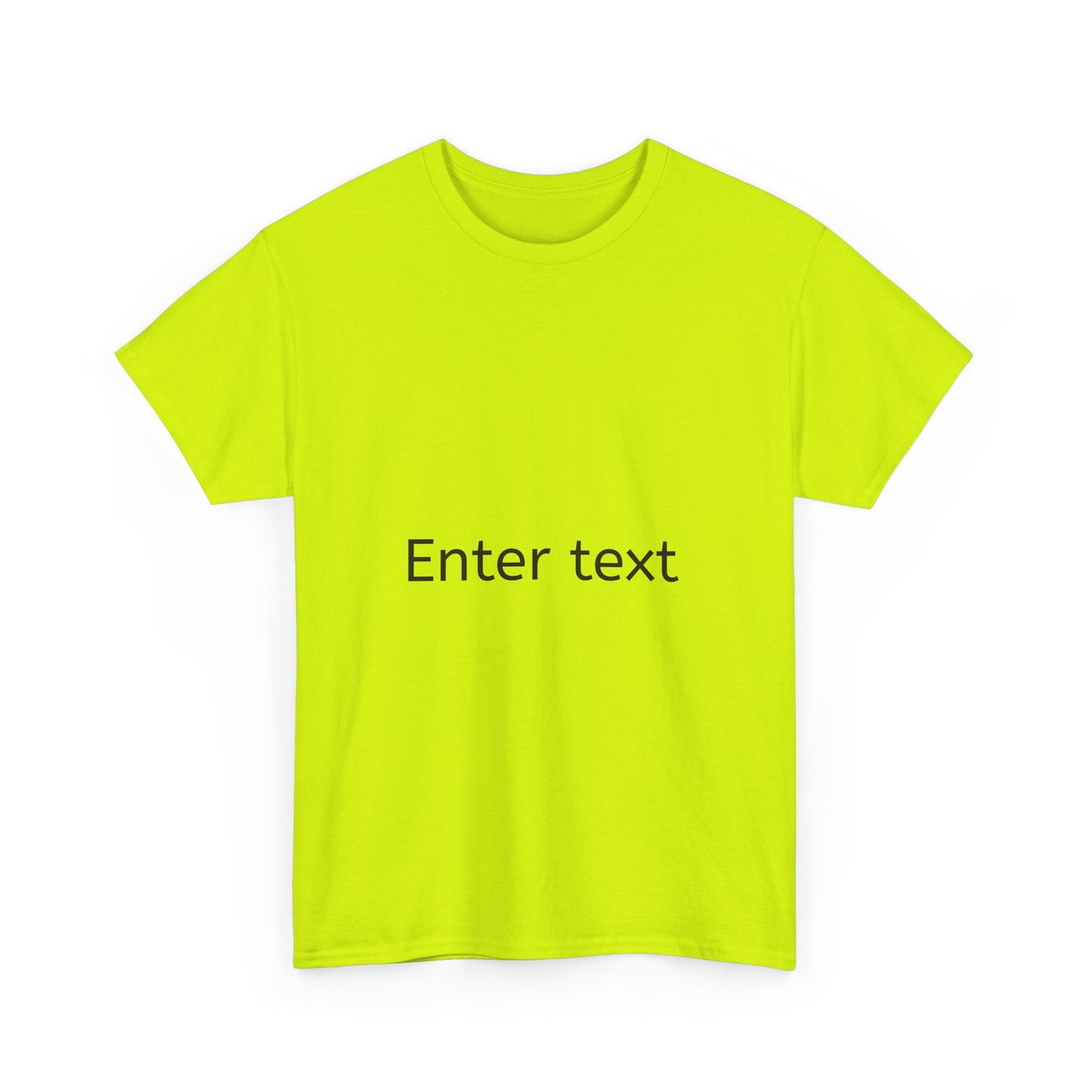 Customizable Unisex Heavy Cotton Tee - Create Your Own Text