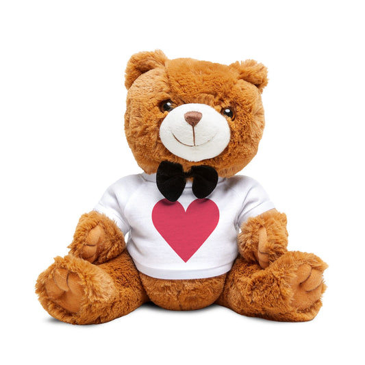 Cuddly Love Teddy Bear in Heart T-Shirt