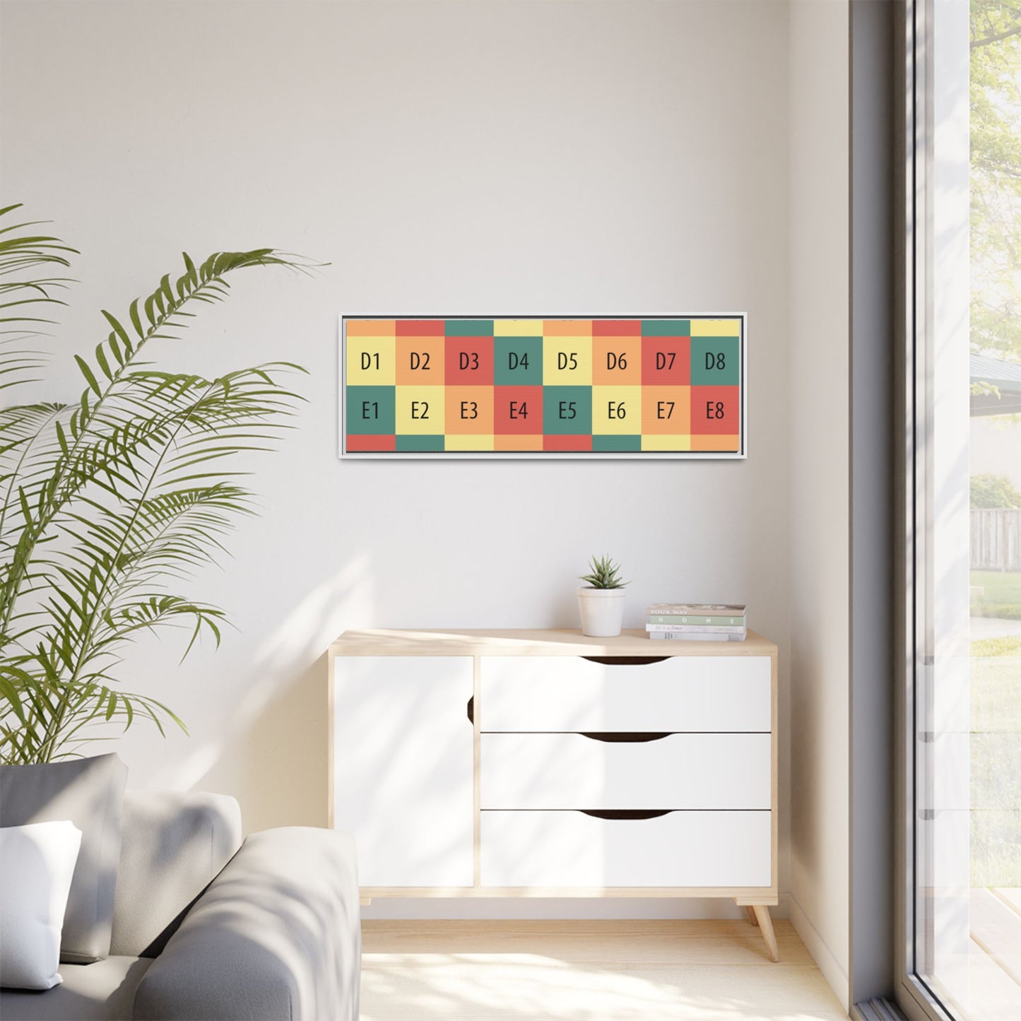 Matte Canvas, Framed (Multi-color)