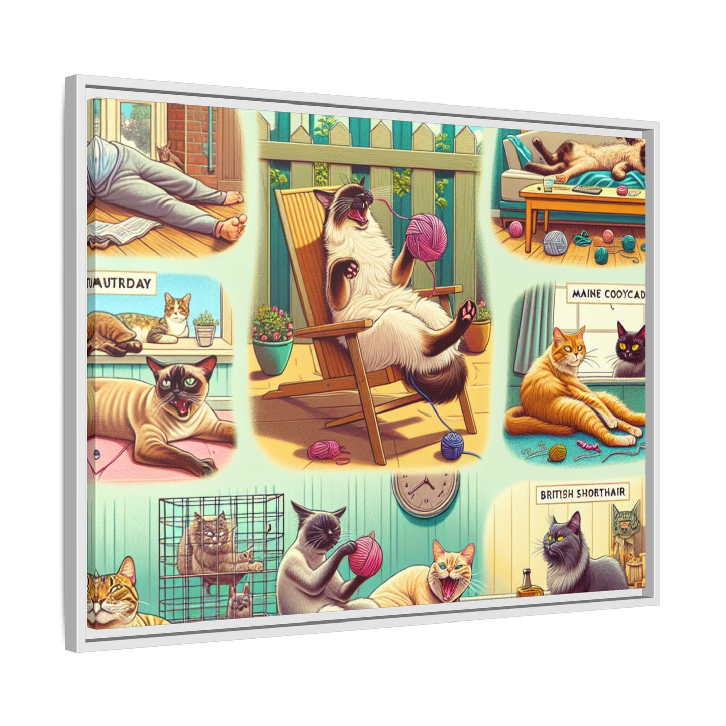 Matte Canvas, Framed (Multi-color)