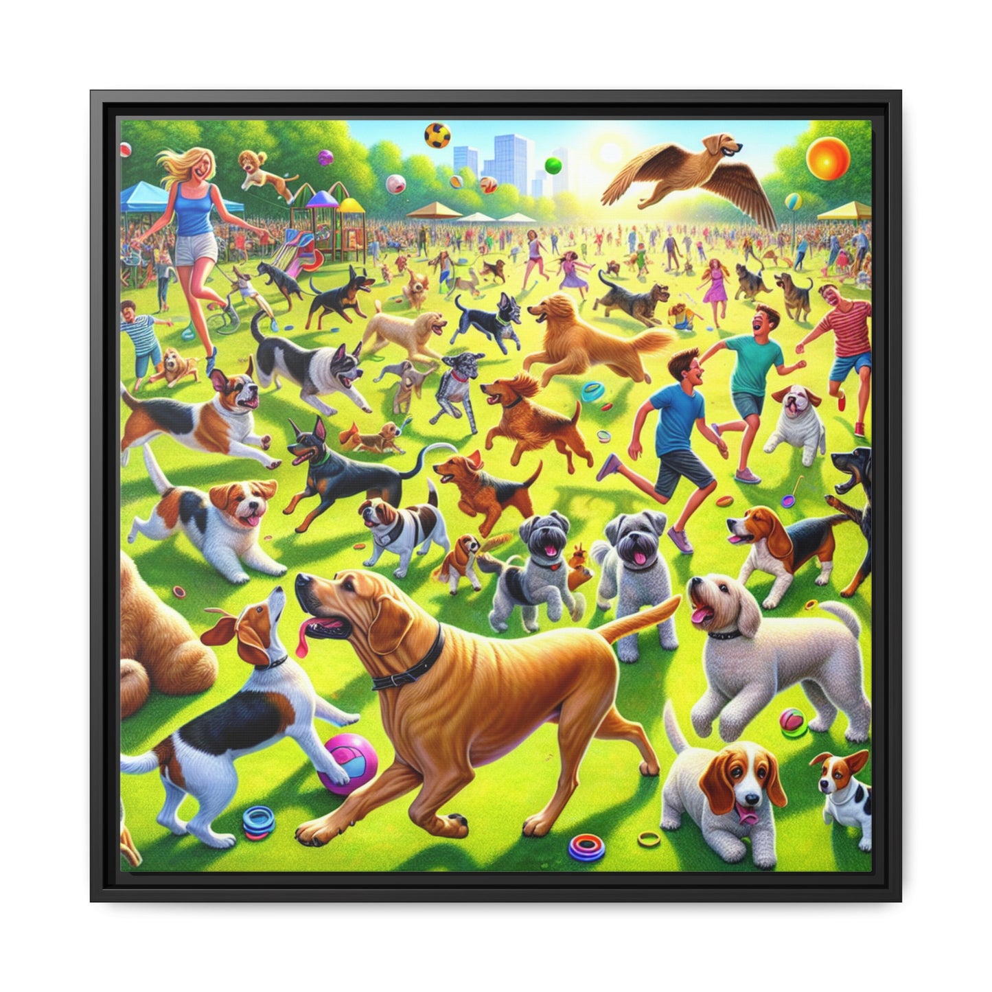 Matte Canvas, Framed (Multi-color)