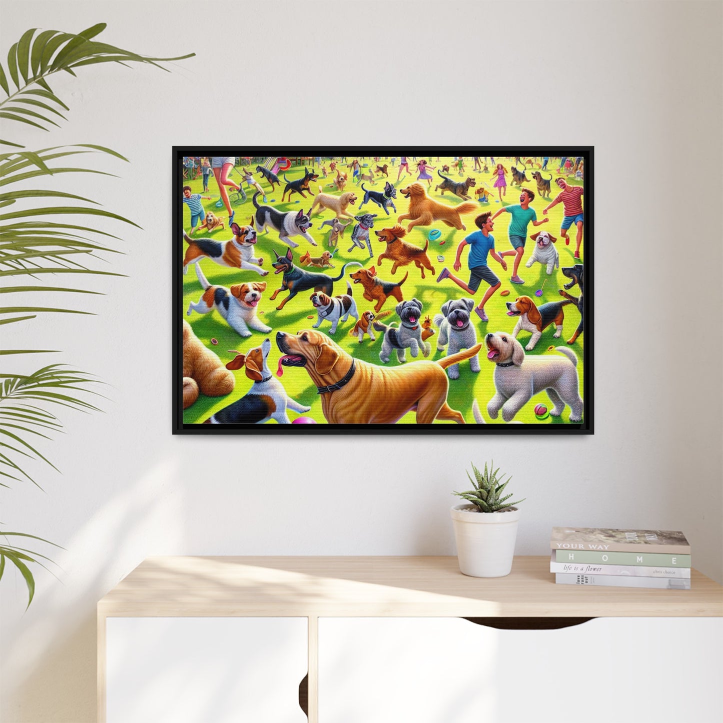 Matte Canvas, Framed (Multi-color)