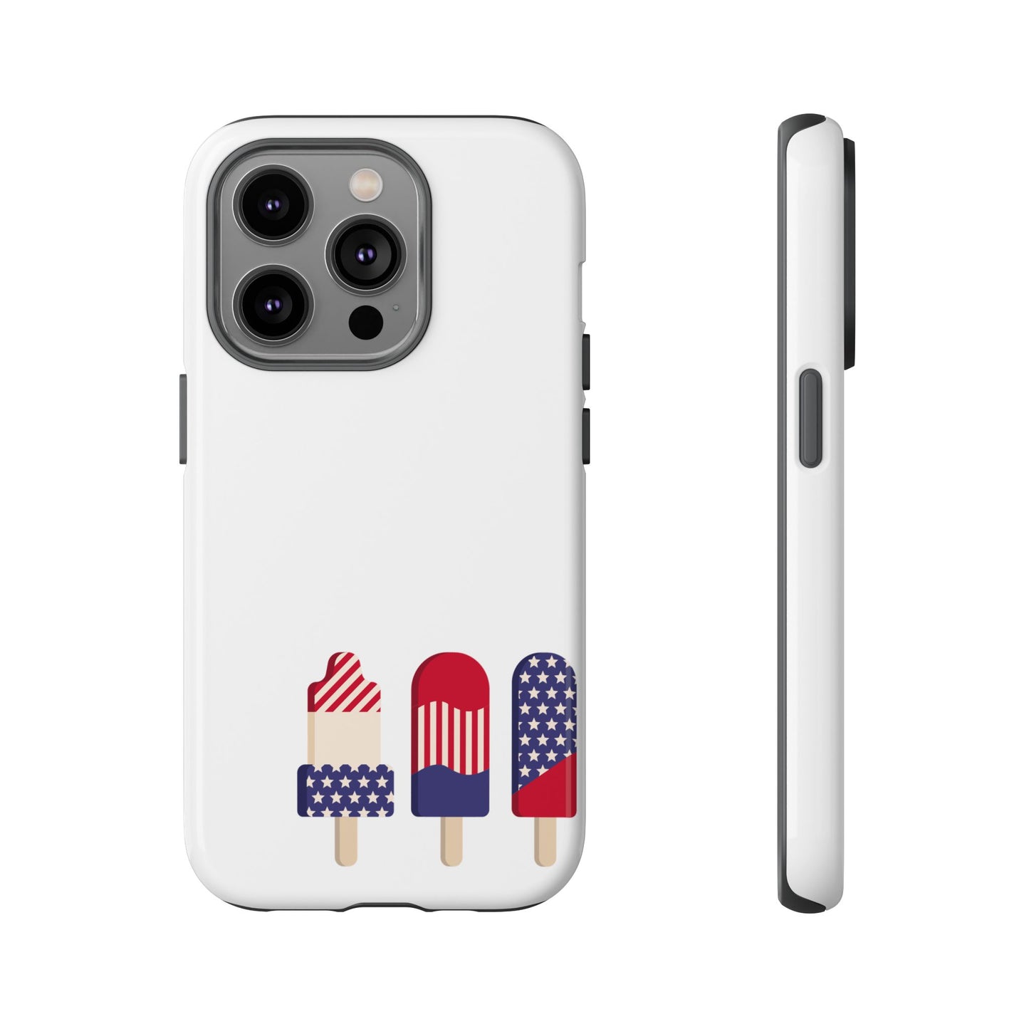 Patriotic Phone Case - Tough Cases with Ice Cream Popsicle Design