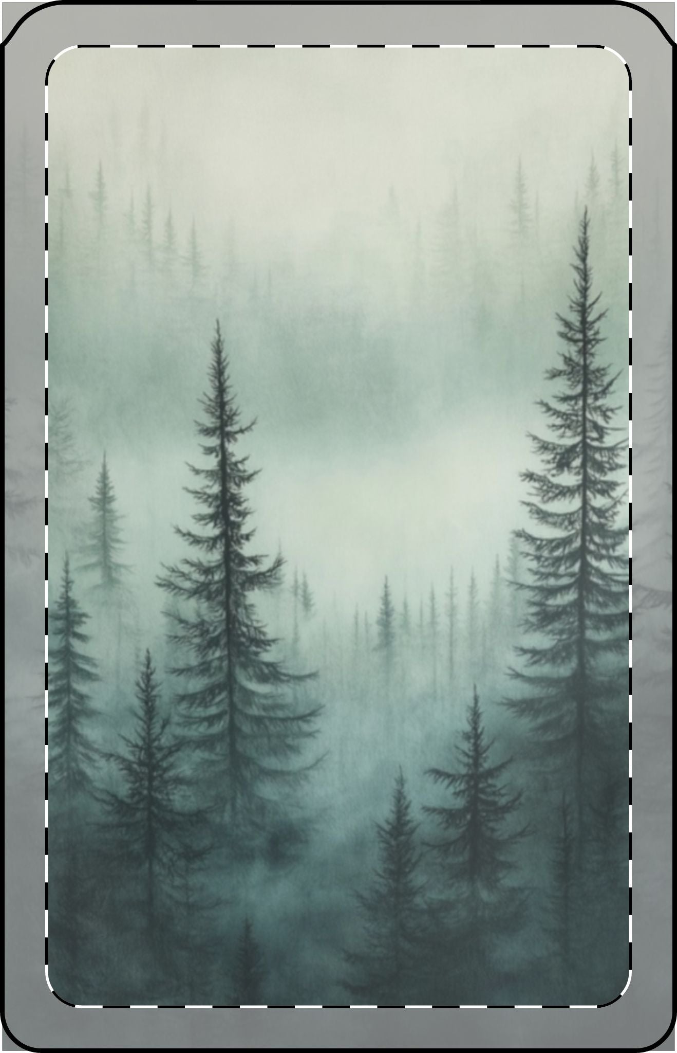 Floral & Forest MagSafe Wallet - Elegant Phone Accessory for Nature Lovers