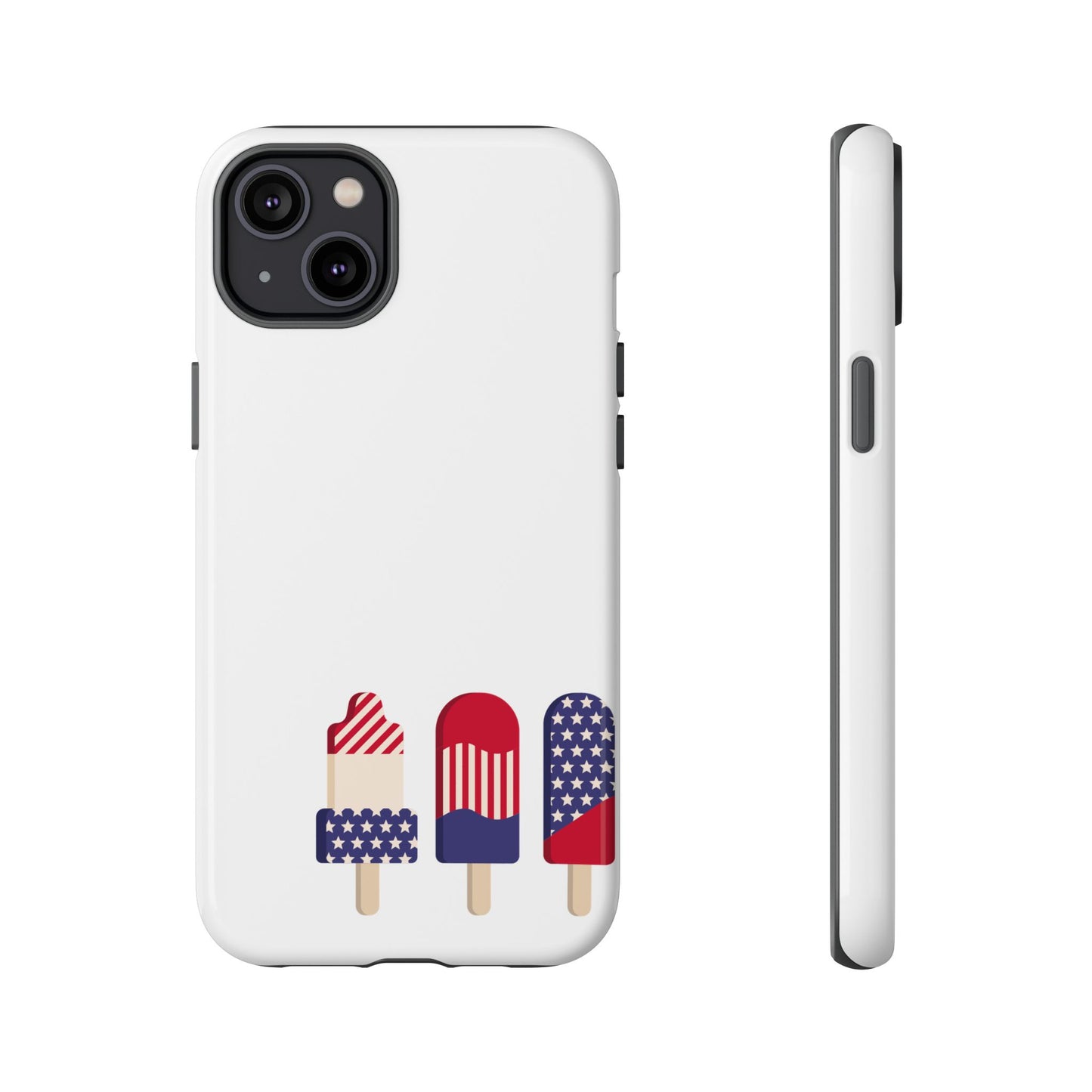 Patriotic Phone Case - Tough Cases with Ice Cream Popsicle Design