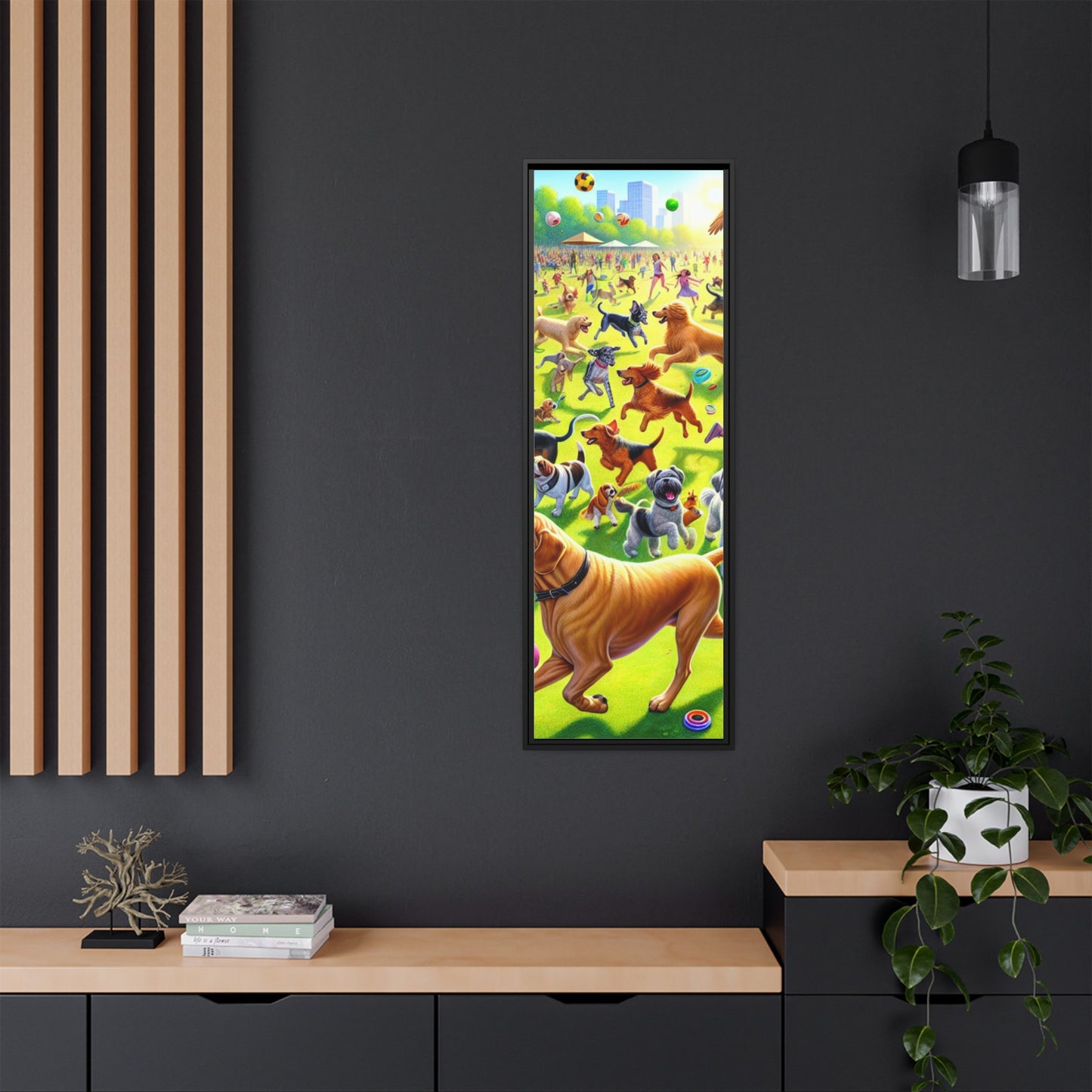 Matte Canvas, Framed (Multi-color)