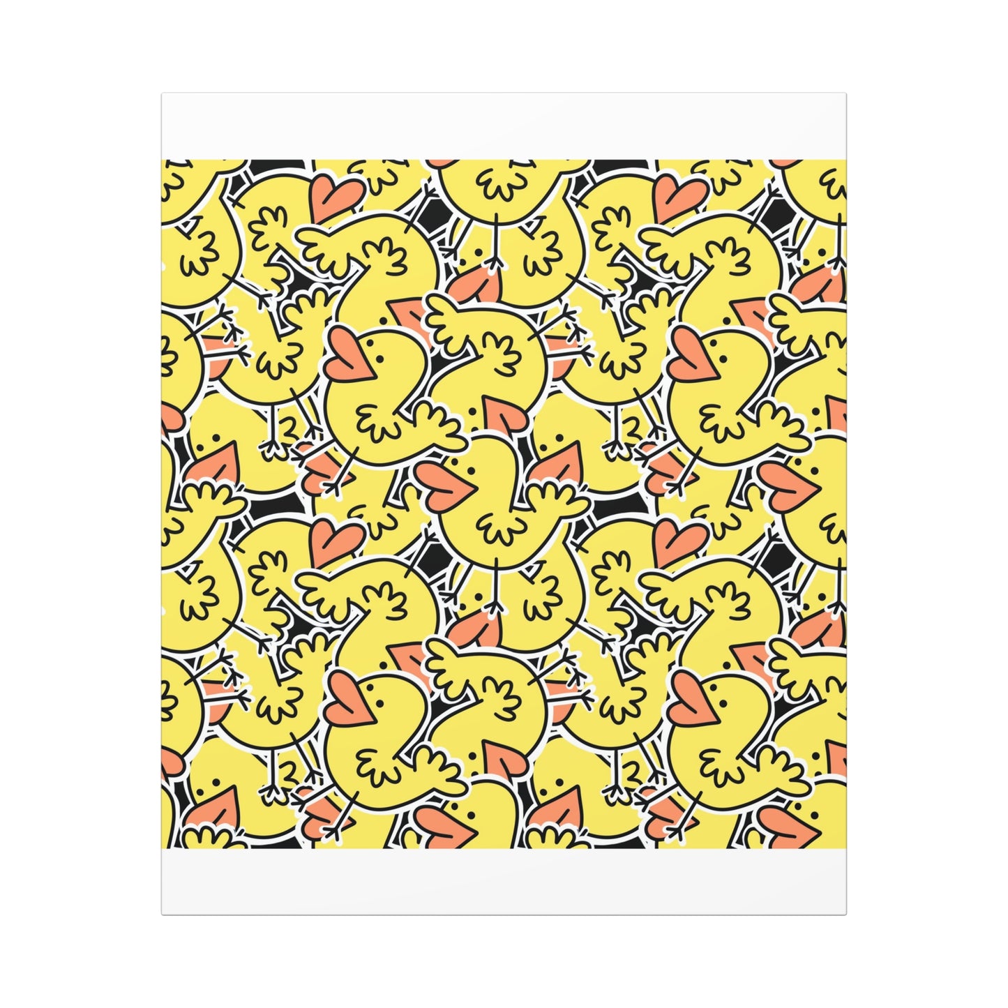 Whimsical Duck Canvas Art Wraps - Fun Home Decor for Kids' Rooms