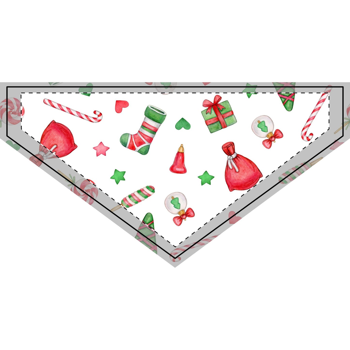 Festive Clip-on Pet Bandana with Fox Design - Perfect for Holidays & Special Occasions