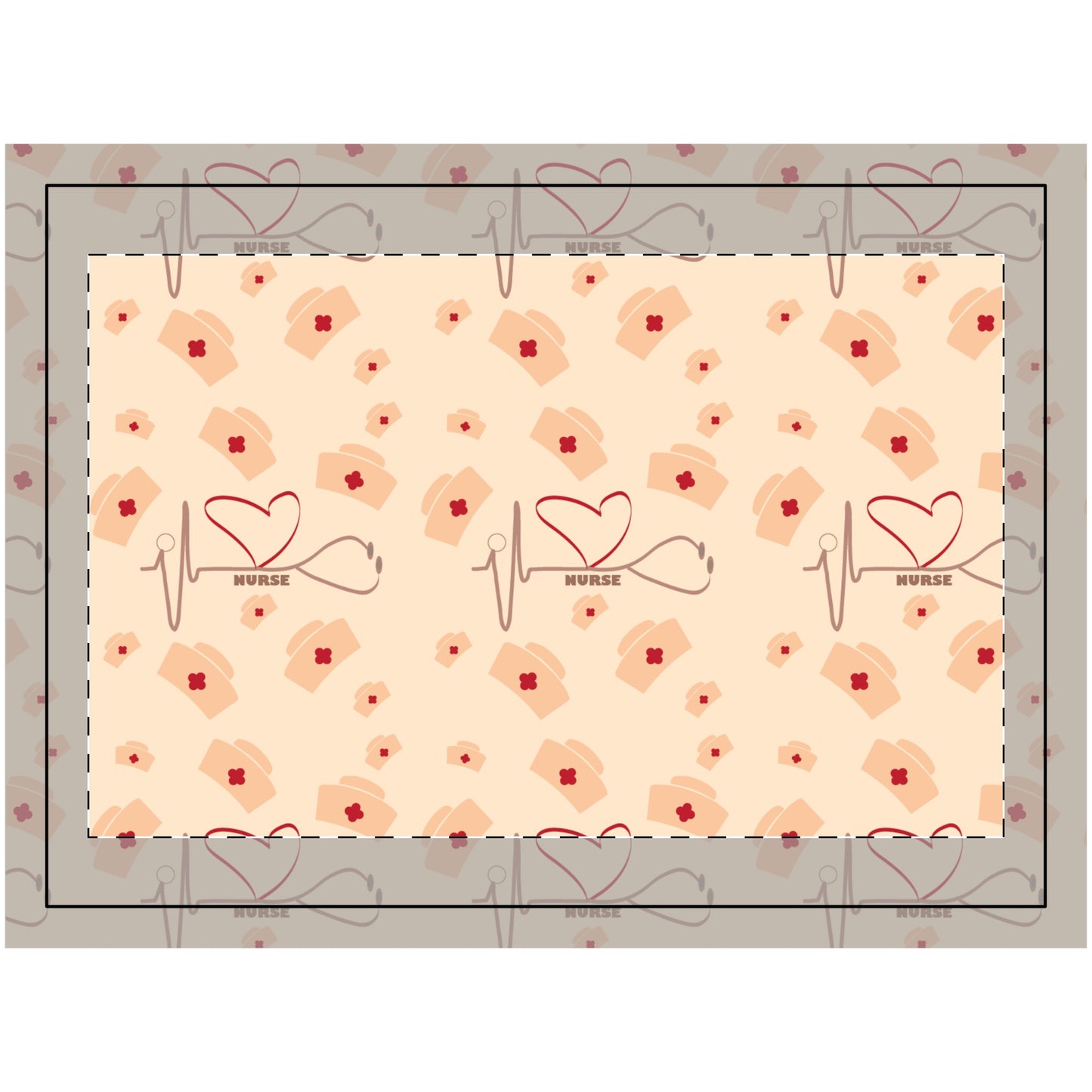 Wood Topped Wall Tapestry