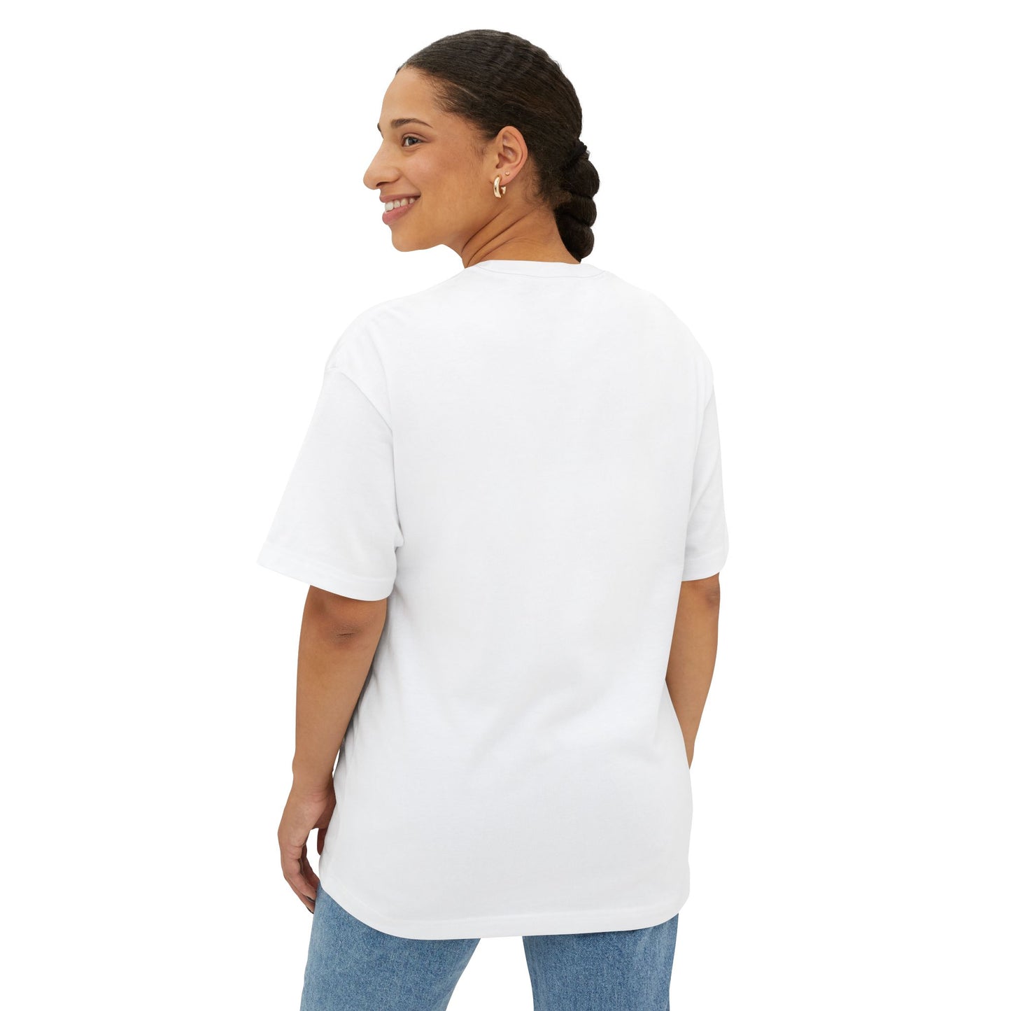 Personalized Unisex Oversized Boxy Tee - Customizable Text Apparel