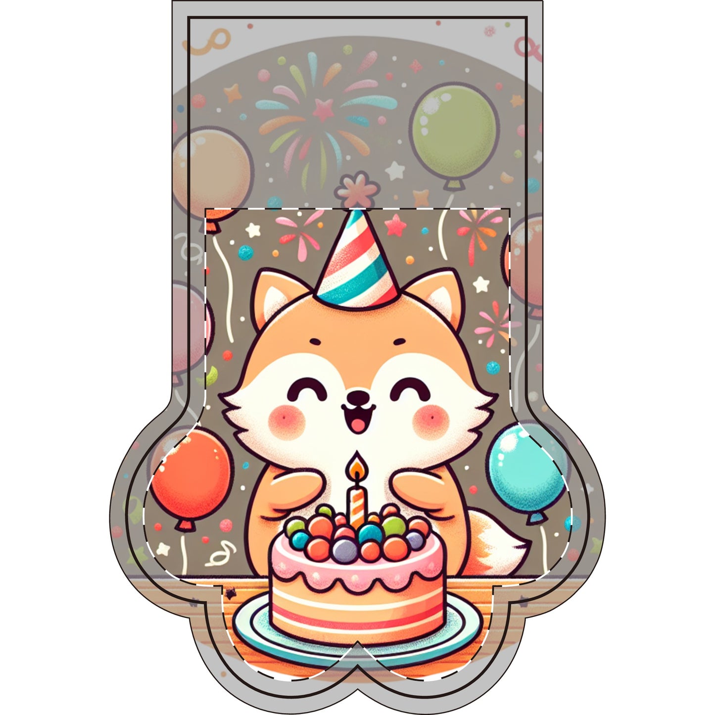 Cute Paw Print Christmas Stocking - Festive Pet Party Design