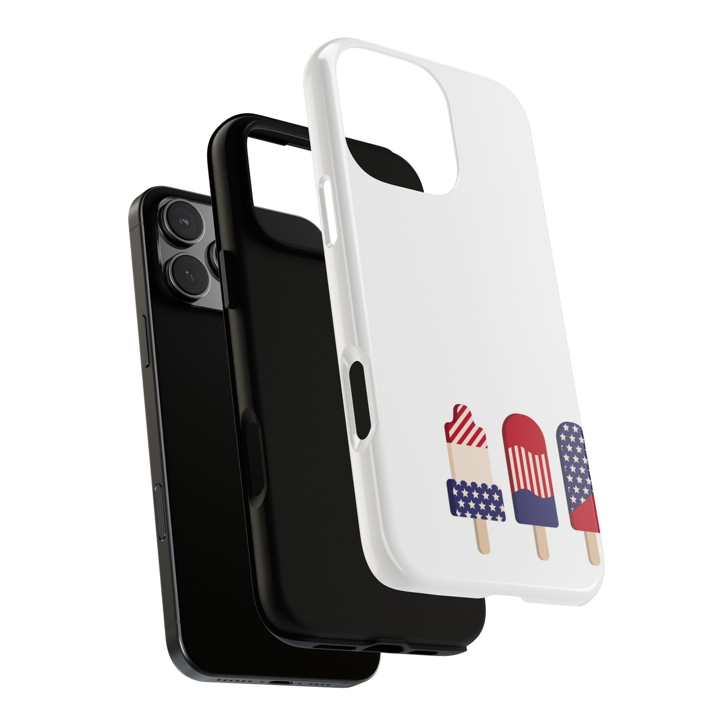 Patriotic Phone Case - Tough Cases with Ice Cream Popsicle Design